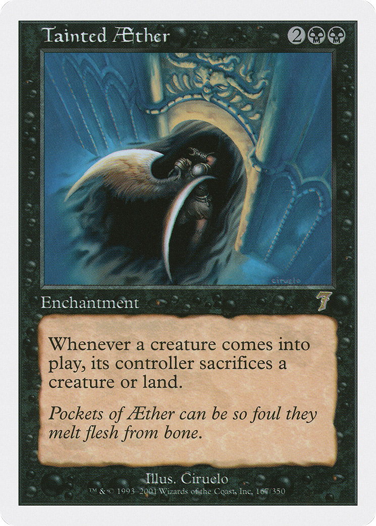 Tainted Aether (7ED-167) - Seventh Edition - Premium MTG Single from Wizards of the Coast - Just $1.03! Shop now at Game Crave Tournament Store