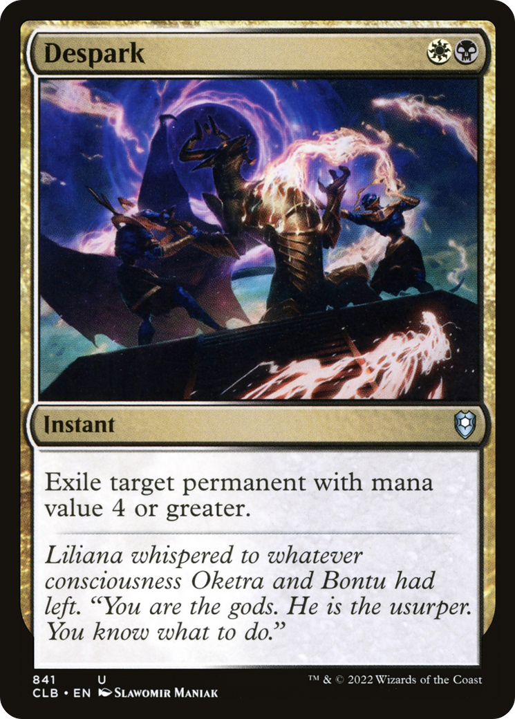 Despark (CLB-841) - Commander Legends: Battle for Baldur's Gate - Premium MTG Single from Wizards of the Coast - Just $0.13! Shop now at Game Crave Tournament Store