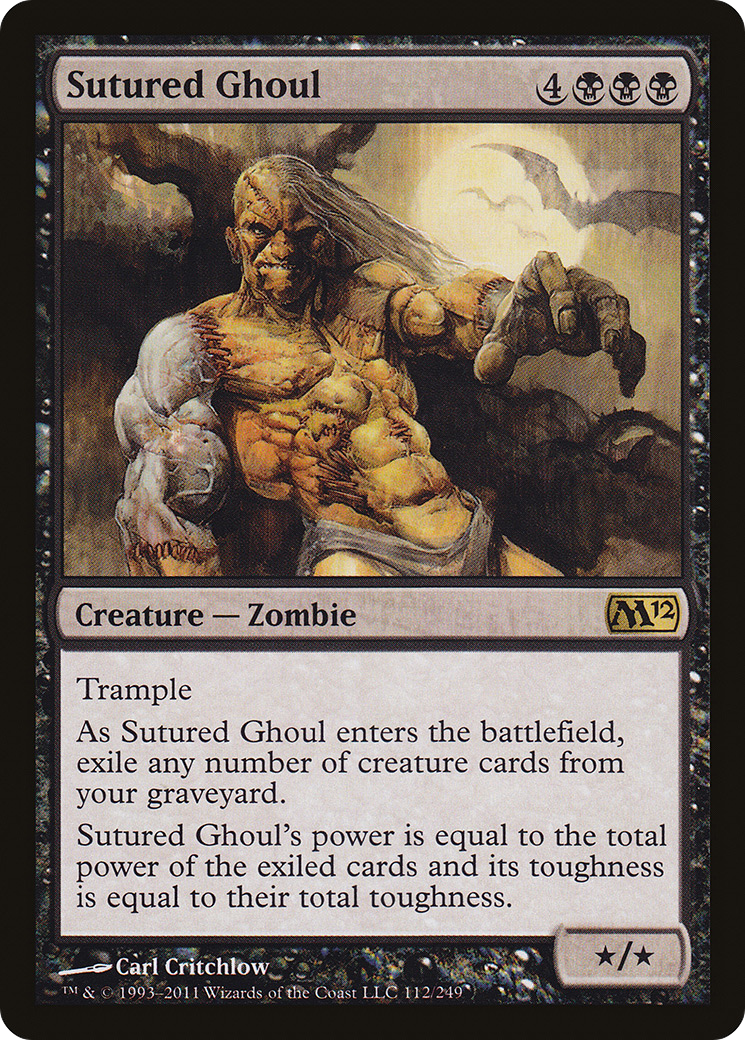 Sutured Ghoul (M12-112) - Magic 2012 - Premium MTG Single from Wizards of the Coast - Just $0.08! Shop now at Game Crave Tournament Store