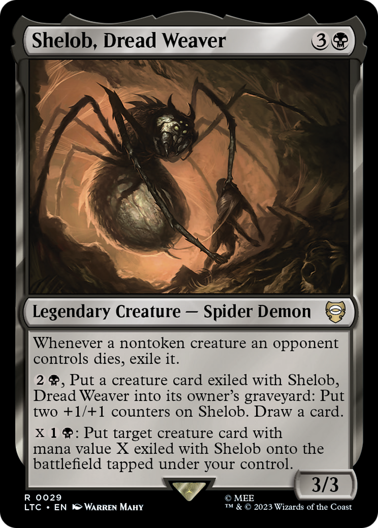 Shelob, Dread Weaver (LTC-029) - Tales of Middle-earth Commander - Premium MTG Single from Wizards of the Coast - Just $0.09! Shop now at Game Crave Tournament Store