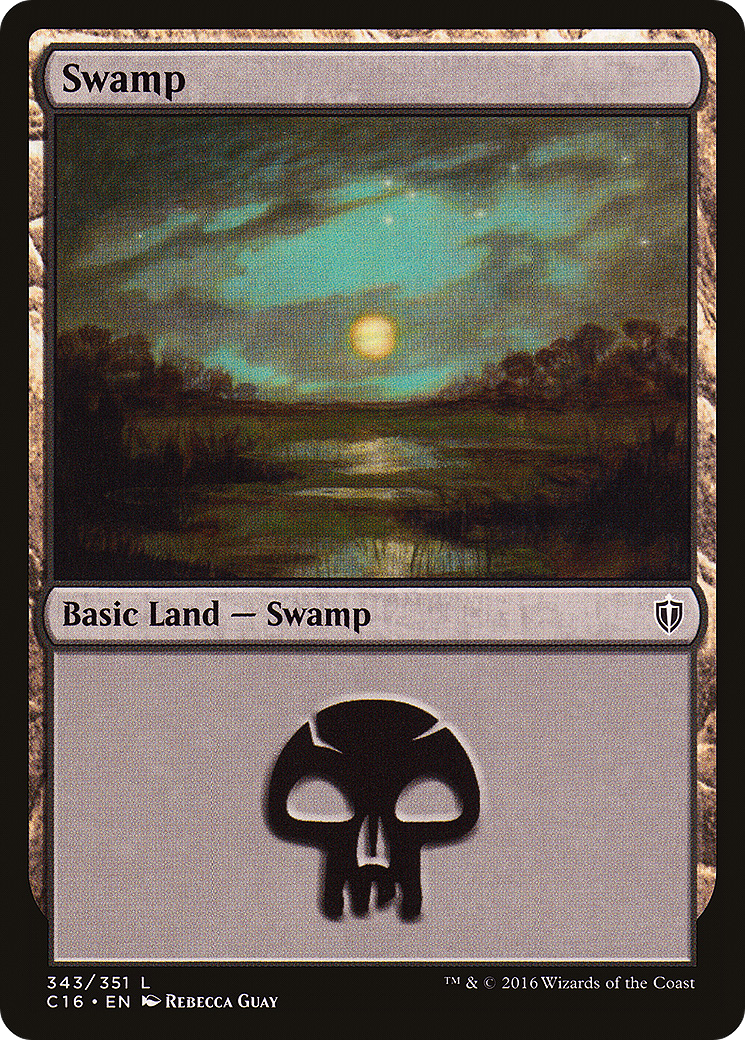 Swamp (C16-343) - Commander 2016 - Premium MTG Single from Wizards of the Coast - Just $0.15! Shop now at Game Crave Tournament Store