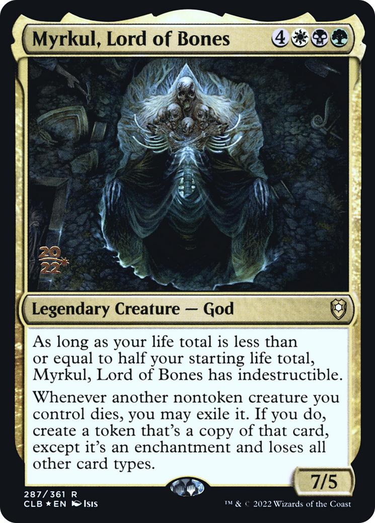 Myrkul, Lord of Bones (PCLB-287S) - Battle for Baldur's Gate Promos Foil - Premium MTG Single from Wizards of the Coast - Just $1.06! Shop now at Game Crave Tournament Store