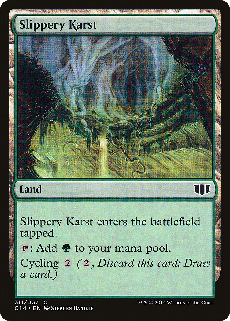 Slippery Karst (C14-311) - Commander 2014 - Premium MTG Single from Wizards of the Coast - Just $0.08! Shop now at Game Crave Tournament Store