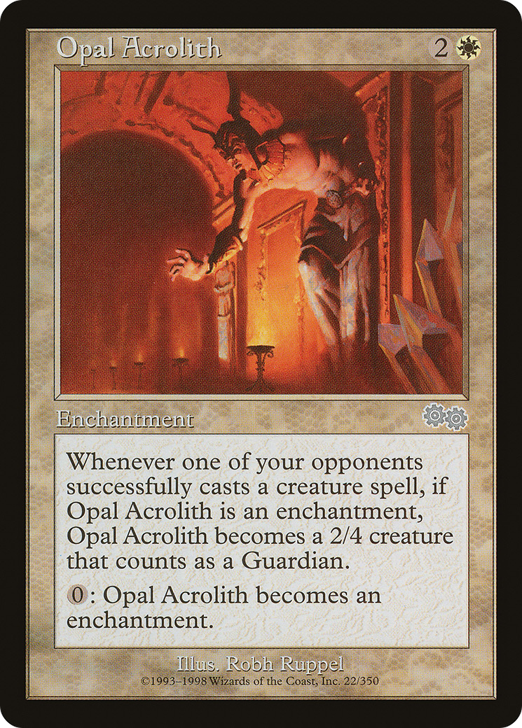 Opal Acrolith (USG-022) - Urza's Saga - Premium MTG Single from Wizards of the Coast - Just $0.08! Shop now at Game Crave Tournament Store
