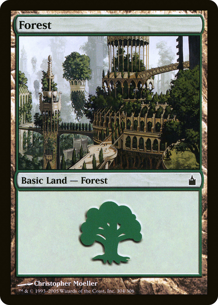 Forest (RAV-304) - Ravnica: City of Guilds - Premium MTG Single from Wizards of the Coast - Just $0.08! Shop now at Game Crave Tournament Store