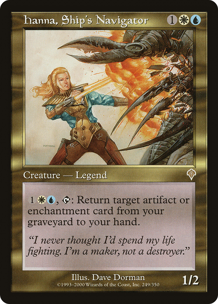 Hanna, Ship's Navigator (INV-249) - Invasion - Premium MTG Single from Wizards of the Coast - Just $0.97! Shop now at Game Crave Tournament Store