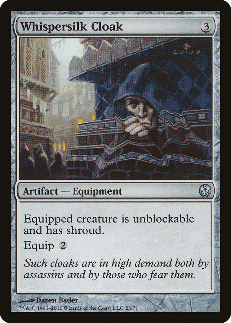 Whispersilk Cloak (DDE-023) - Duel Decks: Phyrexia vs. the Coalition - Premium MTG Single from Wizards of the Coast - Just $0.49! Shop now at Game Crave Tournament Store