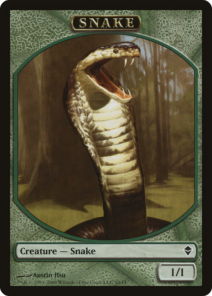 Snake (TZEN-010) - Zendikar Tokens - Premium MTG Single from Wizards of the Coast - Just $0.25! Shop now at Game Crave Tournament Store
