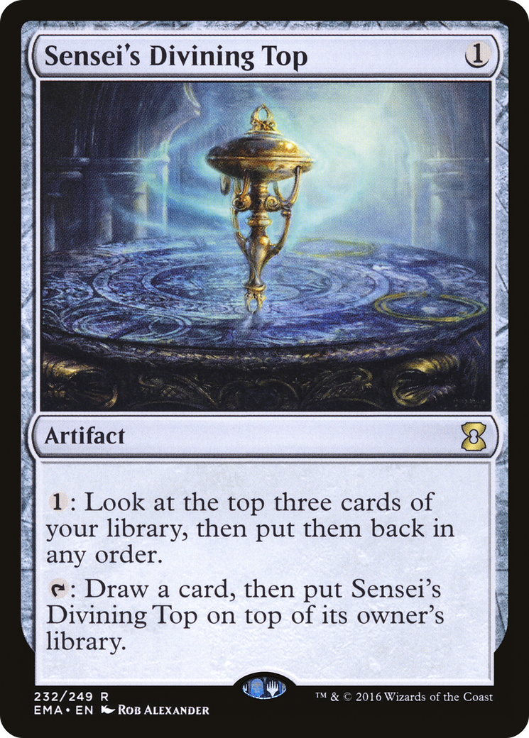 Sensei's Divining Top (EMA-232) - Eternal Masters Foil - Premium MTG Single from Wizards of the Coast - Just $8.95! Shop now at Game Crave Tournament Store