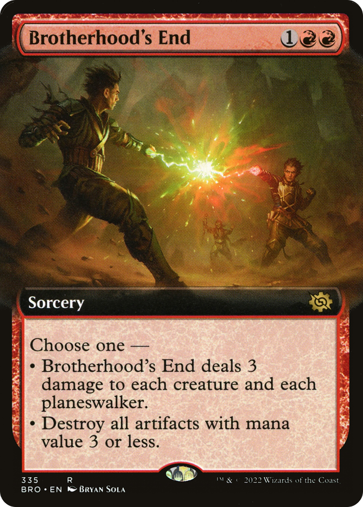 Brotherhood's End (BRO-335) - The Brothers' War: (Extended Art) Foil - Premium MTG Single from Wizards of the Coast - Just $1.09! Shop now at Game Crave Tournament Store
