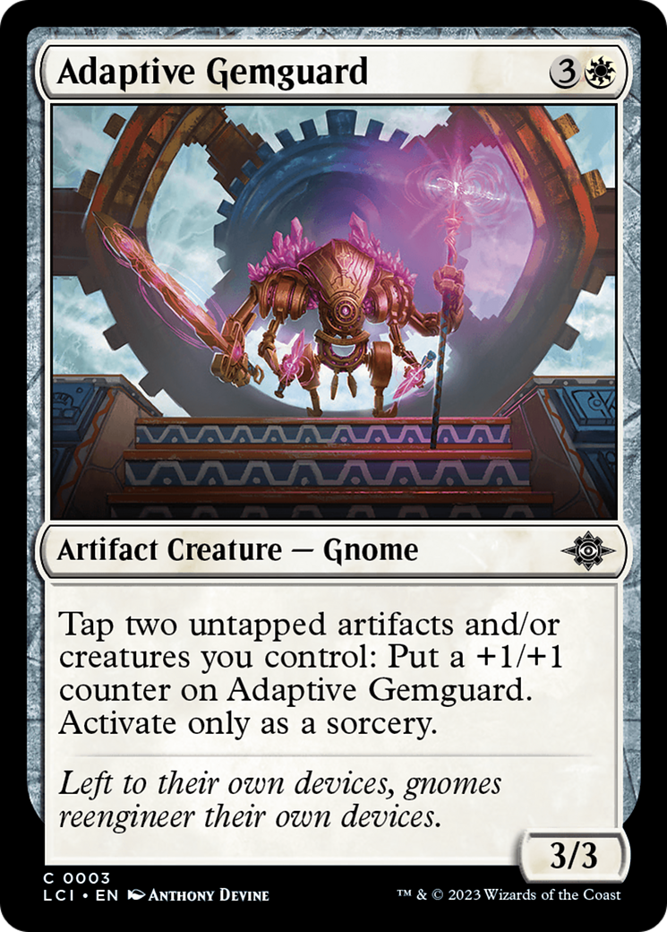 Adaptive Gemguard (LCI-003) - The Lost Caverns of Ixalan - Premium MTG Single from Wizards of the Coast - Just $0.08! Shop now at Game Crave Tournament Store