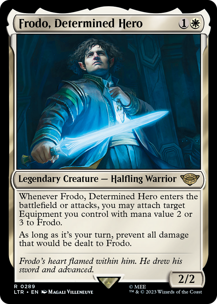 Frodo, Determined Hero (LTR-289) - The Lord of the Rings: Tales of Middle-earth - Premium MTG Single from Wizards of the Coast - Just $0.13! Shop now at Game Crave Tournament Store