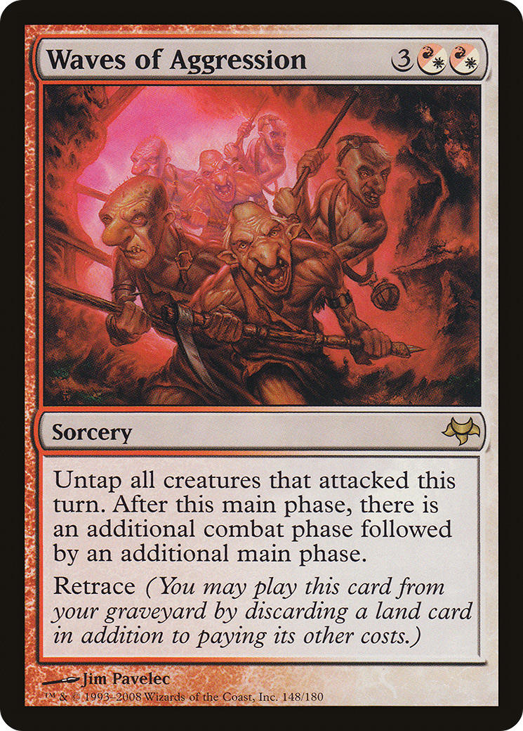 Waves of Aggression (EVE-148) - Eventide - Premium MTG Single from Wizards of the Coast - Just $3.64! Shop now at Game Crave Tournament Store