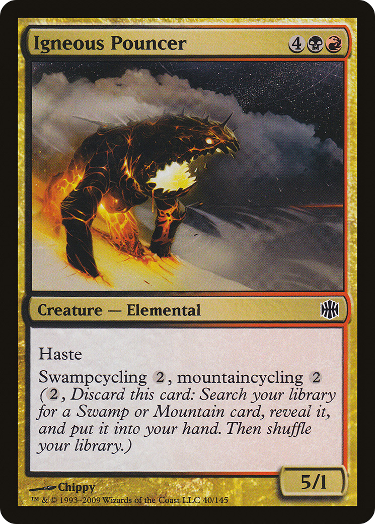 Igneous Pouncer (ARB-040) - Alara Reborn - Premium MTG Single from Wizards of the Coast - Just $0.25! Shop now at Game Crave Tournament Store