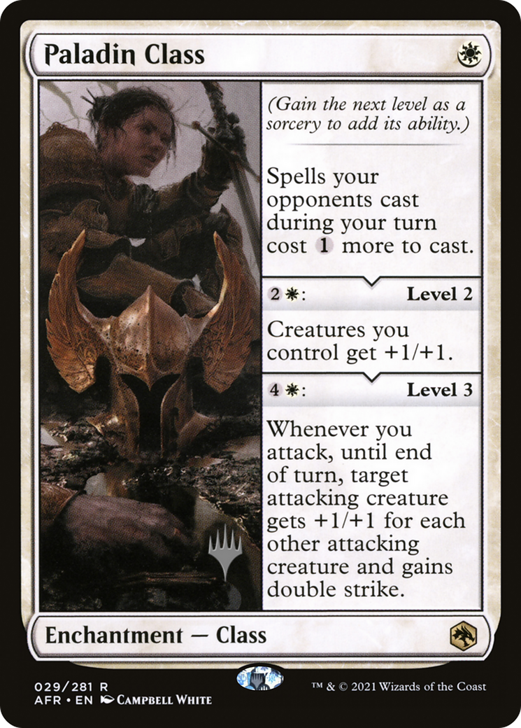 Paladin Class (PAFR-29P) - Adventures in the Forgotten Realms Promos Foil - Premium MTG Single from Wizards of the Coast - Just $0.92! Shop now at Game Crave Tournament Store