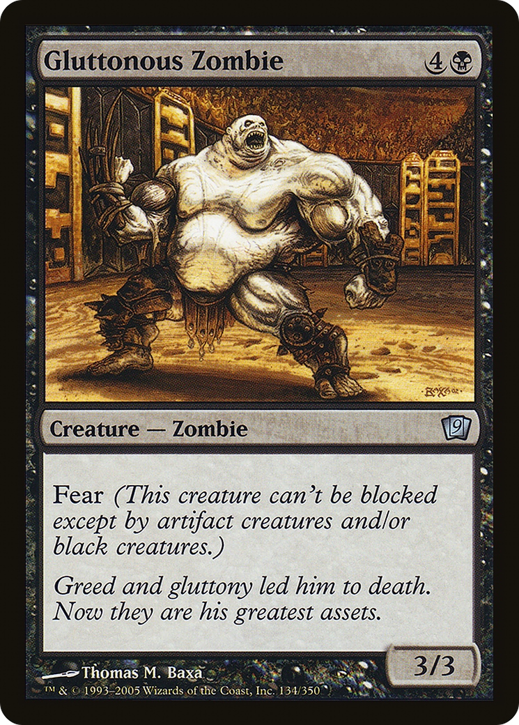 Gluttonous Zombie (9ED-134★) - Ninth Edition Foil - Premium MTG Single from Wizards of the Coast - Just $1.10! Shop now at Game Crave Tournament Store