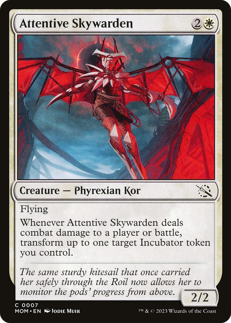 Attentive Skywarden (MOM-007) - March of the Machine - Premium MTG Single from Wizards of the Coast - Just $0.25! Shop now at Game Crave Tournament Store