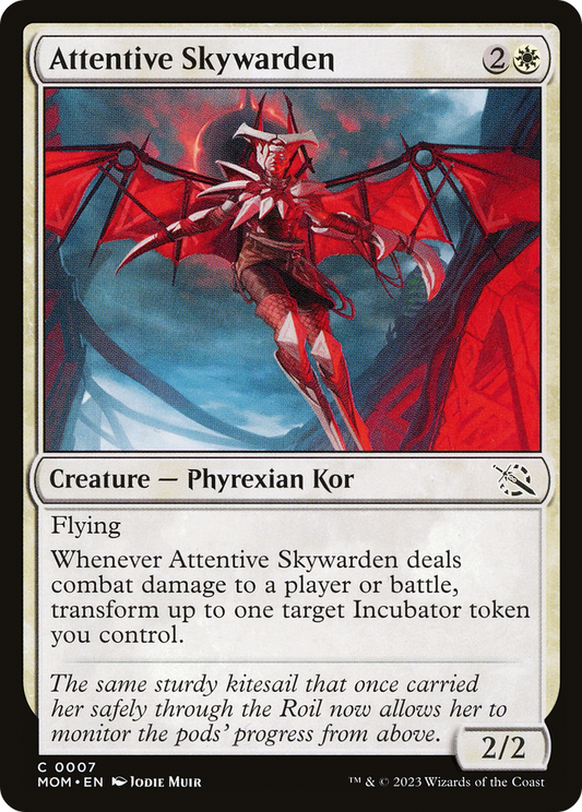 Attentive Skywarden (MOM-007) - March of the Machine - Premium MTG Single from Wizards of the Coast - Just $0.25! Shop now at Game Crave Tournament Store