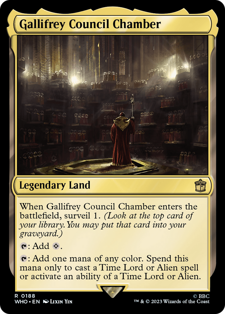 Gallifrey Council Chamber (WHO-188) - Doctor Who - Premium MTG Single from Wizards of the Coast - Just $0.08! Shop now at Game Crave Tournament Store