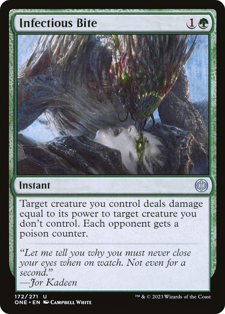 Infectious Bite (ONE-172) - Phyrexia: All Will Be One - Premium MTG Single from Wizards of the Coast - Just $0.08! Shop now at Game Crave Tournament Store