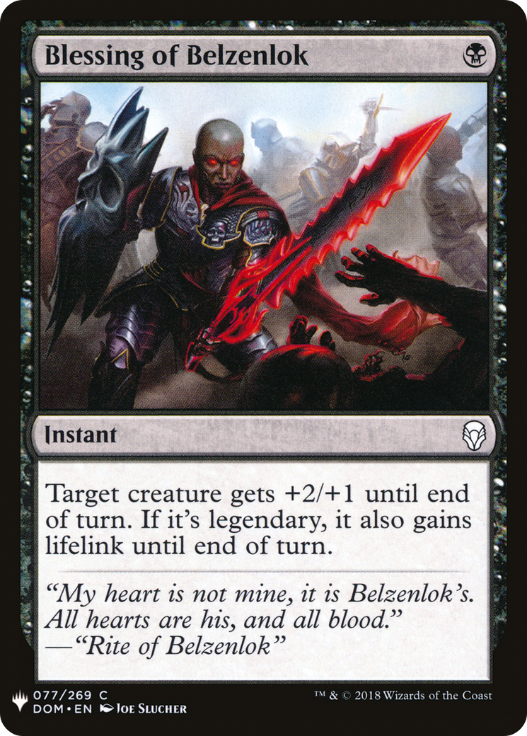 Blessing of Belzenlok (MB1-577) - Mystery Booster - Premium MTG Single from Wizards of the Coast - Just $0.08! Shop now at Game Crave Tournament Store
