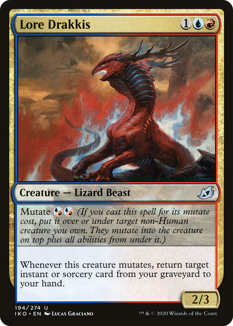 Lore Drakkis (IKO-194) - Ikoria: Lair of Behemoths Foil - Premium MTG Single from Wizards of the Coast - Just $0.08! Shop now at Game Crave Tournament Store