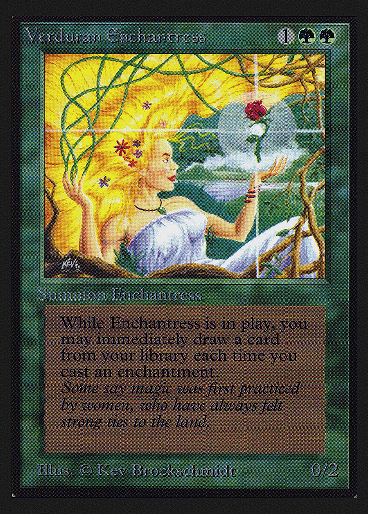 Verduran Enchantress (CEI-223) - Intl. Collectors' Edition - Premium MTG Single from Wizards of the Coast - Just $4.80! Shop now at Game Crave Tournament Store