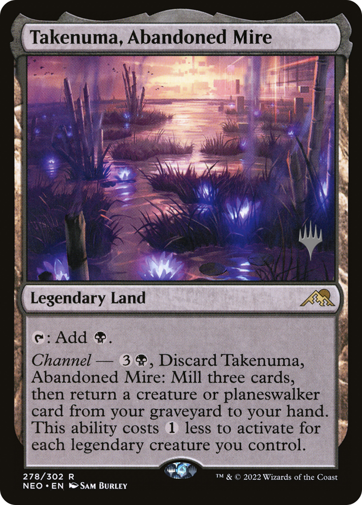 Takenuma, Abandoned Mire (PNEO-278P) - Kamigawa: Neon Dynasty Promos Foil - Premium MTG Single from Wizards of the Coast - Just $2.40! Shop now at Game Crave Tournament Store