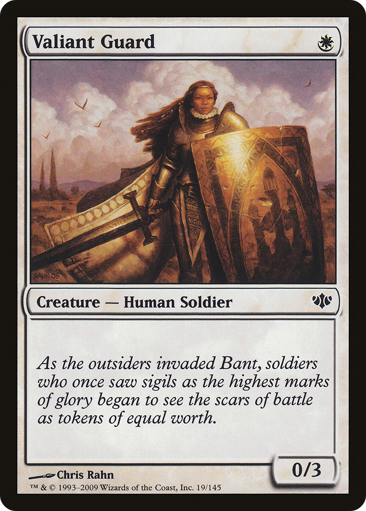 Valiant Guard (CON-019) - Conflux - Premium MTG Single from Wizards of the Coast - Just $0.08! Shop now at Game Crave Tournament Store