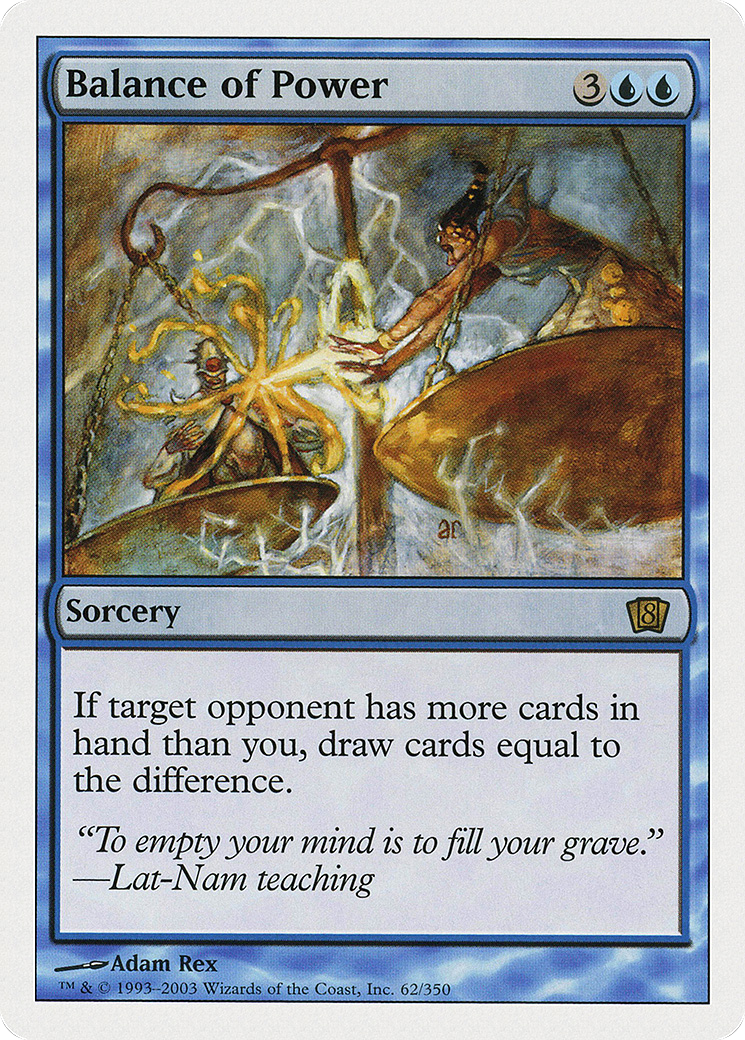 Balance of Power (8ED-062) - Eighth Edition - Premium MTG Single from Wizards of the Coast - Just $0.08! Shop now at Game Crave Tournament Store