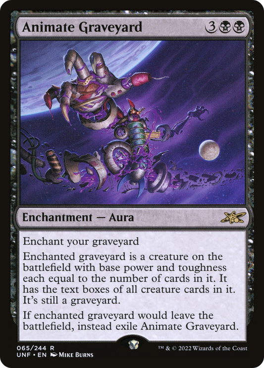 Animate Graveyard (UNF-065) - Unfinity - Premium MTG Single from Wizards of the Coast - Just $0.08! Shop now at Game Crave Tournament Store