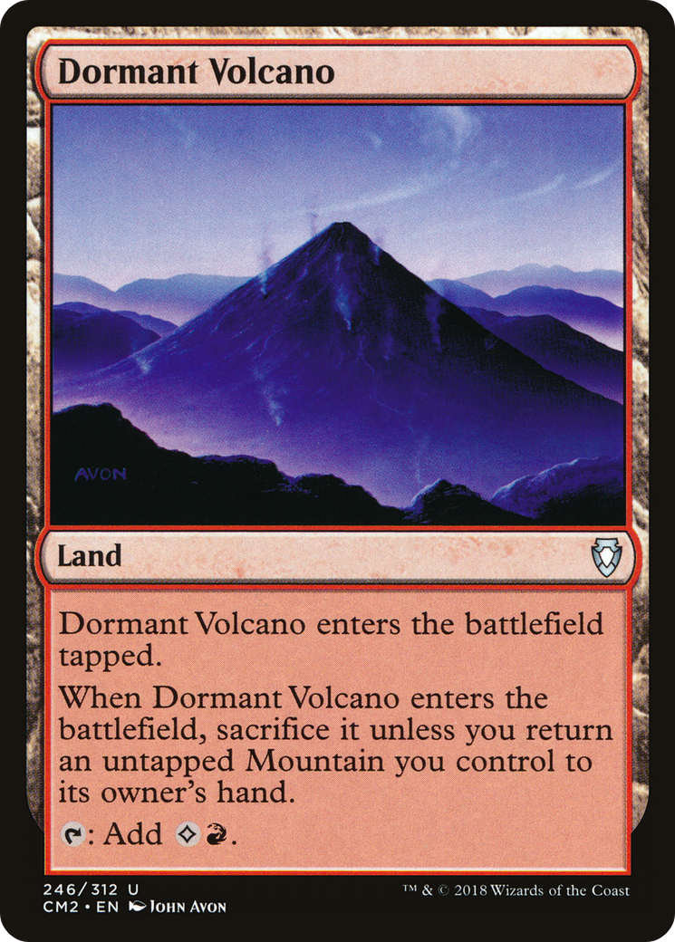 Dormant Volcano (CM2-246) - Commander Anthology Volume II - Premium MTG Single from Wizards of the Coast - Just $0.15! Shop now at Game Crave Tournament Store