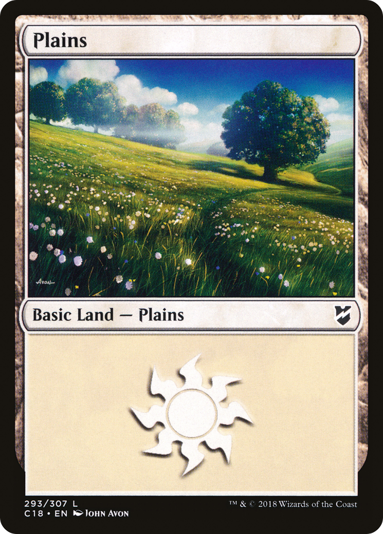Plains (C18-293) - Commander 2018 - Premium MTG Single from Wizards of the Coast - Just $0.08! Shop now at Game Crave Tournament Store