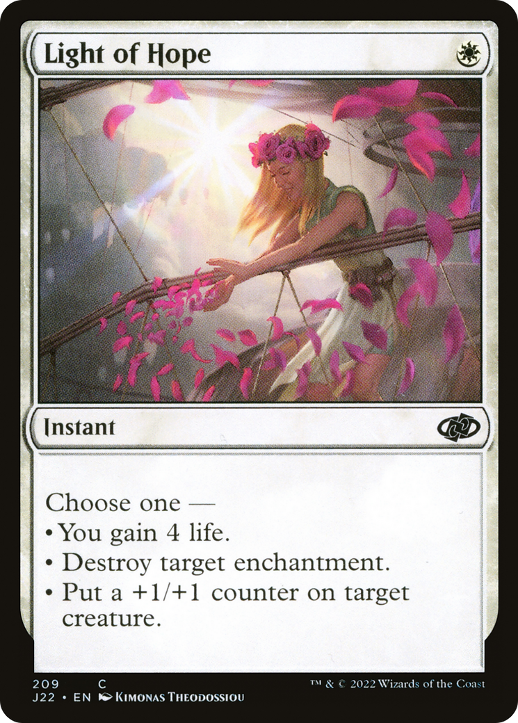 Light of Hope (J22-209) - Jumpstart 2022 - Premium MTG Single from Wizards of the Coast - Just $0.08! Shop now at Game Crave Tournament Store