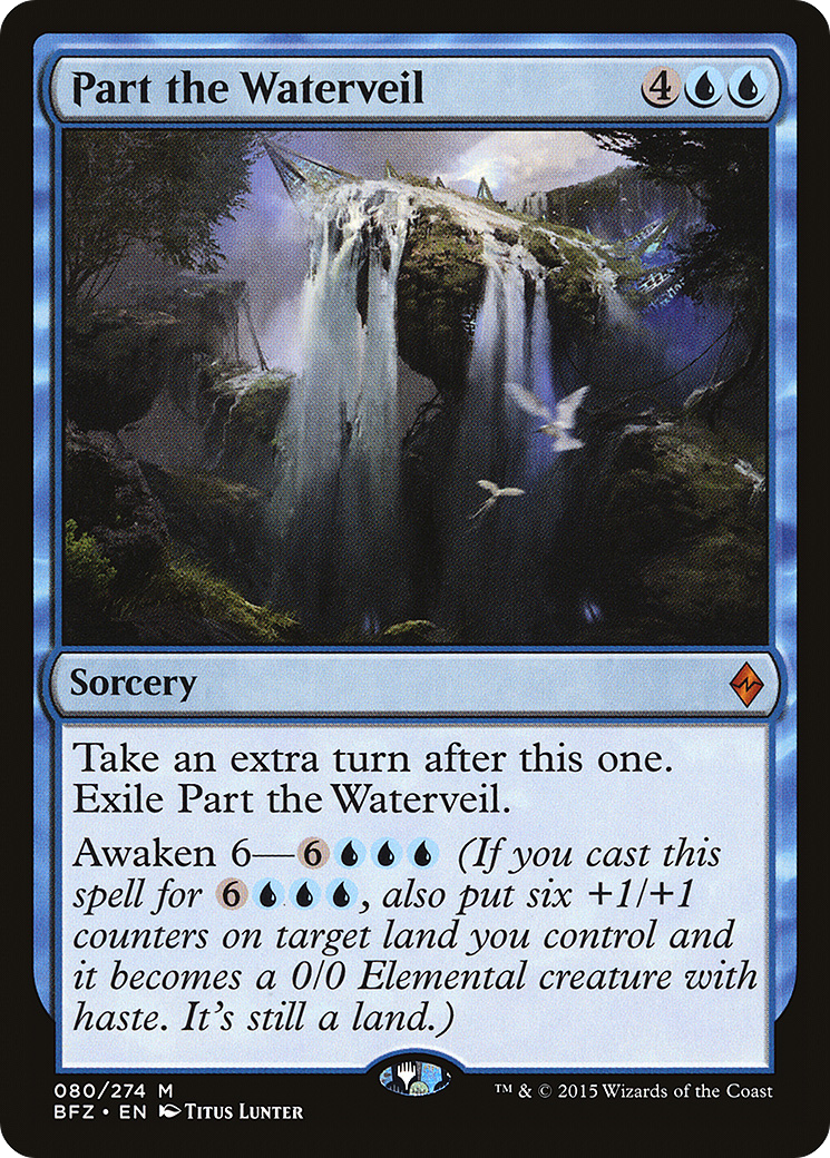 Part the Waterveil (BFZ-080) - Battle for Zendikar - Premium MTG Single from Wizards of the Coast - Just $0.08! Shop now at Game Crave Tournament Store