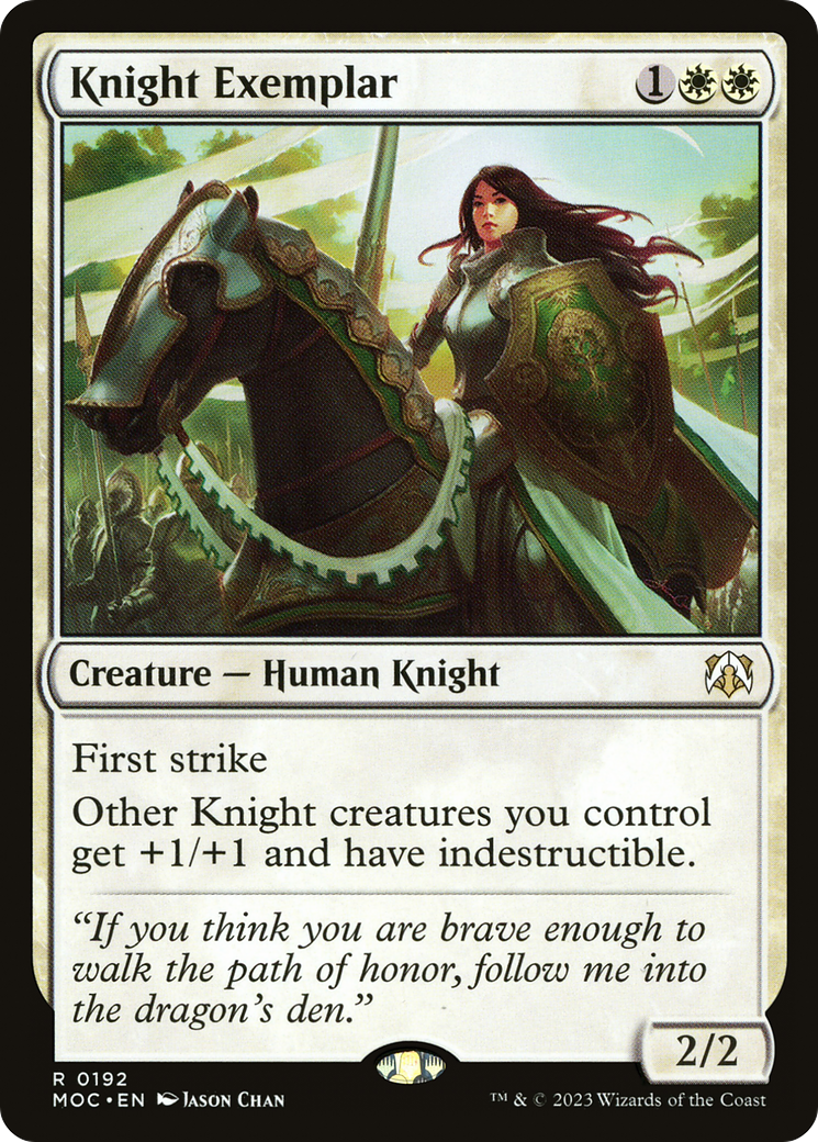 Knight Exemplar (MOC-192) - March of the Machine Commander - Premium MTG Single from Wizards of the Coast - Just $0.52! Shop now at Game Crave Tournament Store