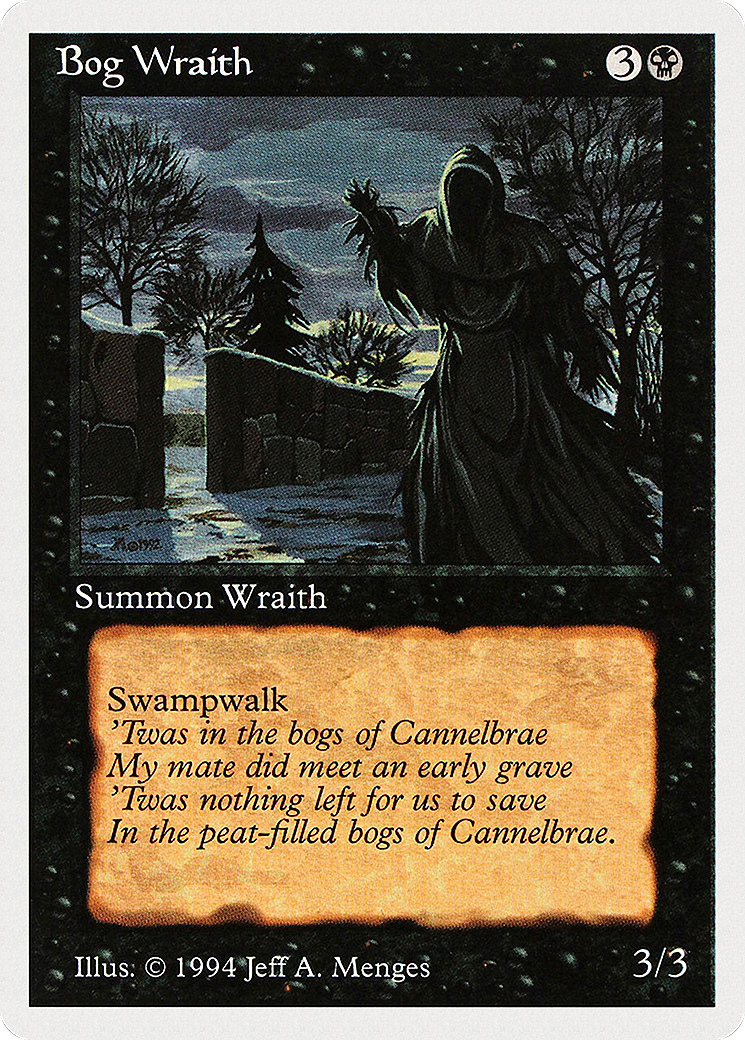 Bog Wraith (SUM-096) - Summer Magic / Edgar - Premium MTG Single from Wizards of the Coast - Just $0.50! Shop now at Game Crave Tournament Store