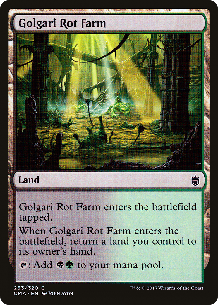 Golgari Rot Farm (CMA-253) - Commander Anthology - Premium MTG Single from Wizards of the Coast - Just $0.30! Shop now at Game Crave Tournament Store