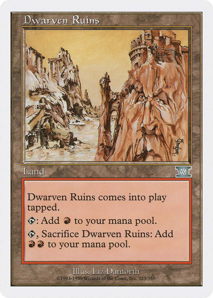 Dwarven Ruins (6ED-323) - Classic Sixth Edition - Premium MTG Single from Wizards of the Coast - Just $0.61! Shop now at Game Crave Tournament Store