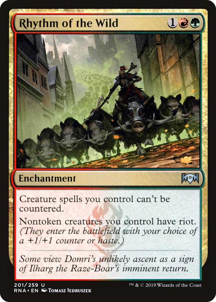 Rhythm of the Wild (RNA-201) - Ravnica Allegiance Foil - Premium MTG Single from Wizards of the Coast - Just $5.94! Shop now at Game Crave Tournament Store