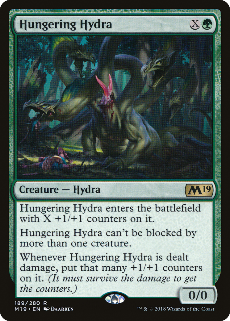 Hungering Hydra (M19-189) - Core Set 2019 - Premium MTG Single from Wizards of the Coast - Just $2.15! Shop now at Game Crave Tournament Store