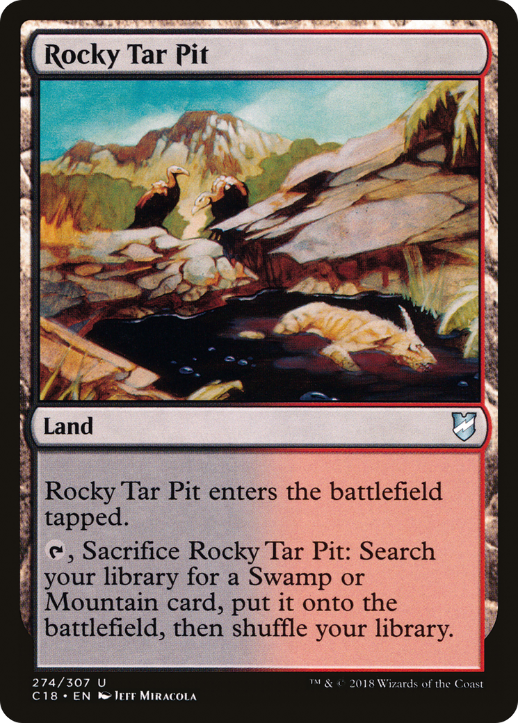 Rocky Tar Pit (C18-274) - Commander 2018 - Premium MTG Single from Wizards of the Coast - Just $0.25! Shop now at Game Crave Tournament Store