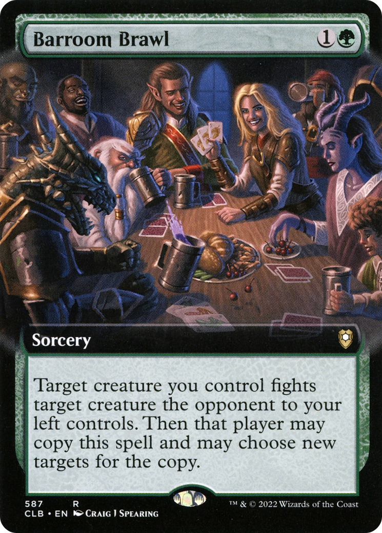 Barroom Brawl (CLB-587) - Commander Legends: Battle for Baldur's Gate: (Extended Art) - Premium MTG Single from Wizards of the Coast - Just $0.08! Shop now at Game Crave Tournament Store