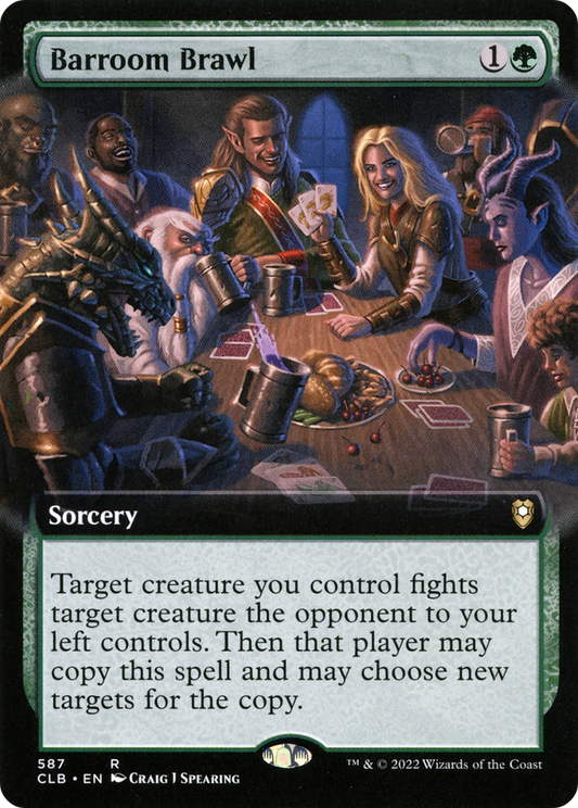 Barroom Brawl (CLB-587) - Commander Legends: Battle for Baldur's Gate: (Extended Art) - Premium MTG Single from Wizards of the Coast - Just $0.08! Shop now at Game Crave Tournament Store