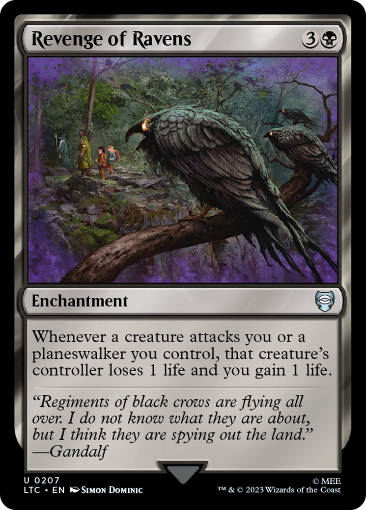 Revenge of Ravens (LTC-207) - Tales of Middle-earth Commander - Premium MTG Single from Wizards of the Coast - Just $0.26! Shop now at Game Crave Tournament Store