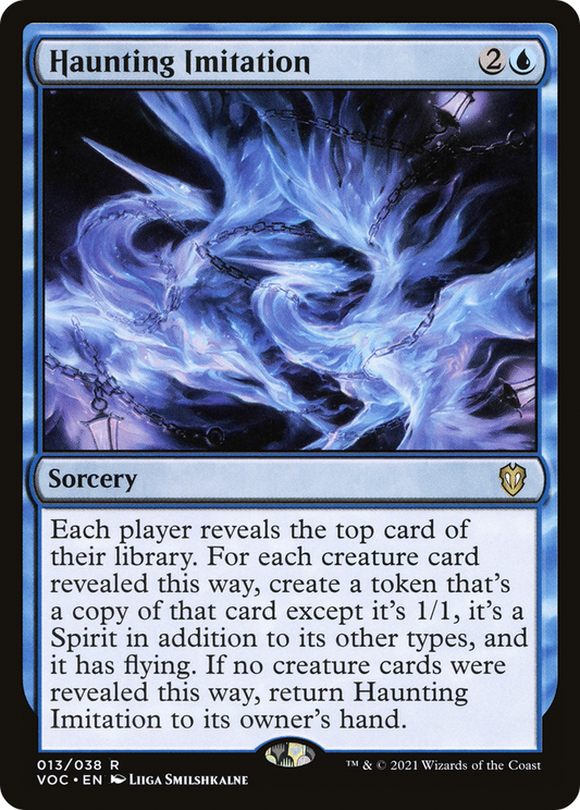 Haunting Imitation (VOC-013) - Crimson Vow Commander - Premium MTG Single from Wizards of the Coast - Just $0.08! Shop now at Game Crave Tournament Store