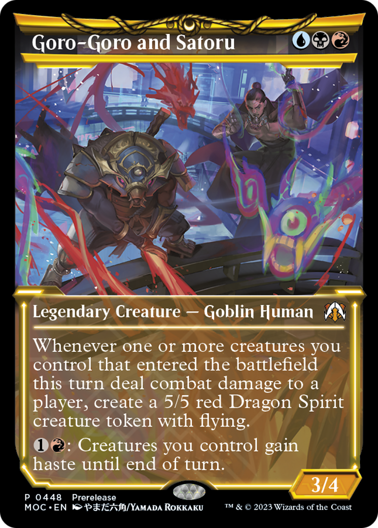 Goro-Goro and Satoru (MOC-448) - March of the Machine Commander: (Showcase) - Premium MTG Single from Wizards of the Coast - Just $3.78! Shop now at Game Crave Tournament Store