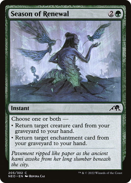 Season of Renewal (NEO-205) - Kamigawa: Neon Dynasty - Premium MTG Single from Wizards of the Coast - Just $0.25! Shop now at Game Crave Tournament Store