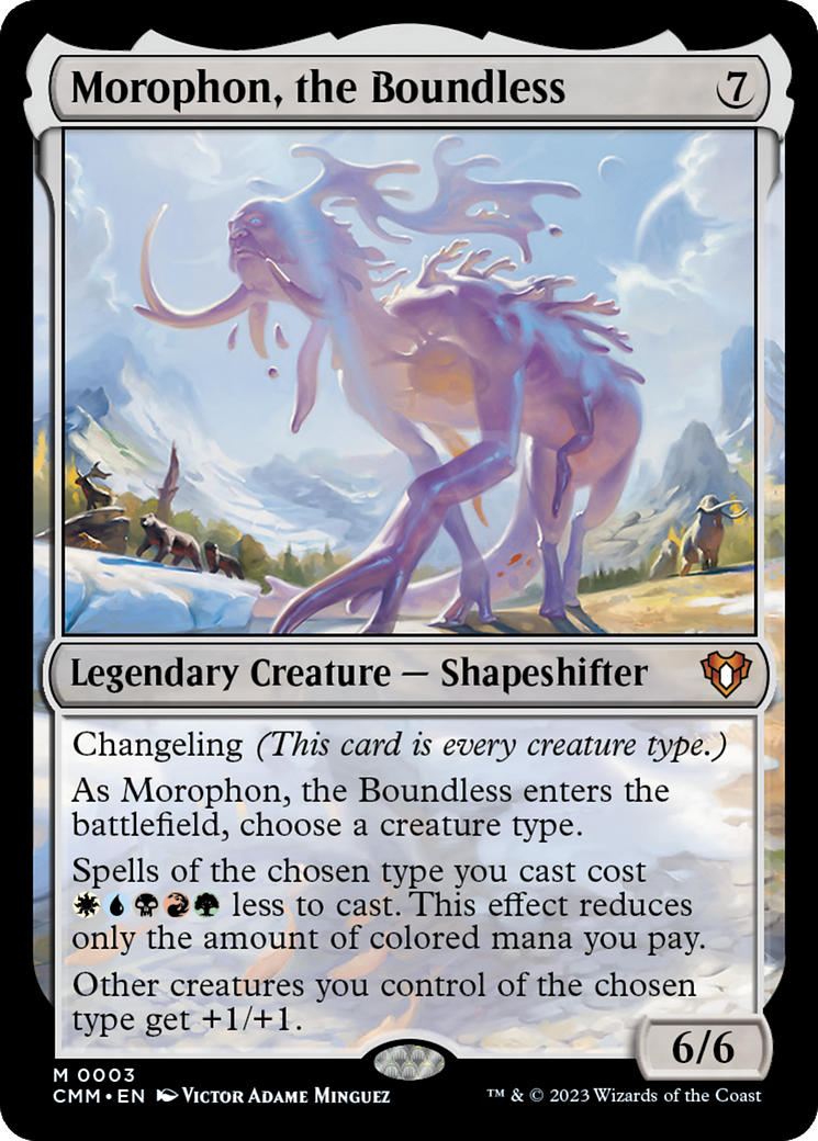 Morophon, the Boundless (CMM-003) - Commander Masters - Premium MTG Single from Wizards of the Coast - Just $1.27! Shop now at Game Crave Tournament Store