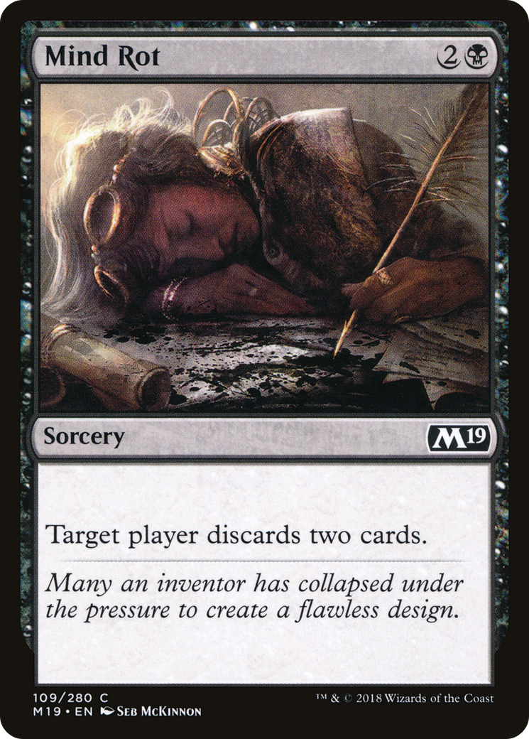 Mind Rot (M19-109) - Core Set 2019 - Premium MTG Single from Wizards of the Coast - Just $0.08! Shop now at Game Crave Tournament Store